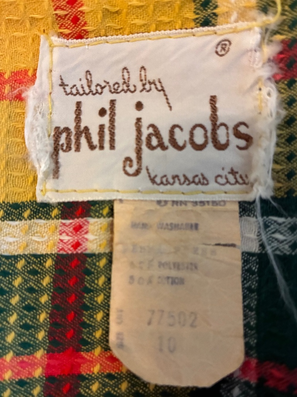 Phil Jacobs 60s-70s Mod MCM Vintage Maternity 2 piece coordinate set Sz 10 - Picture 8 of 8